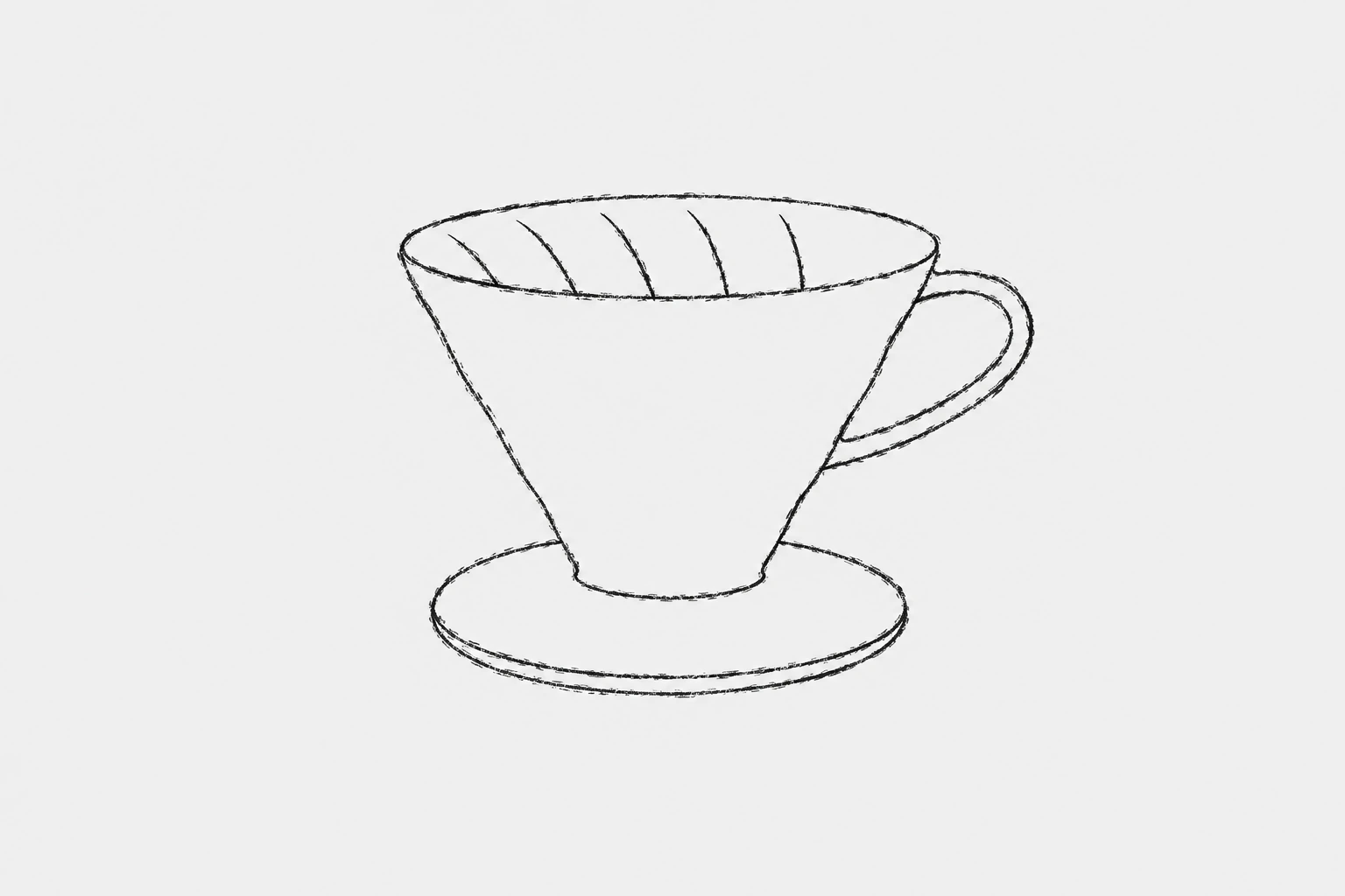 HARIO V60 형태 도식